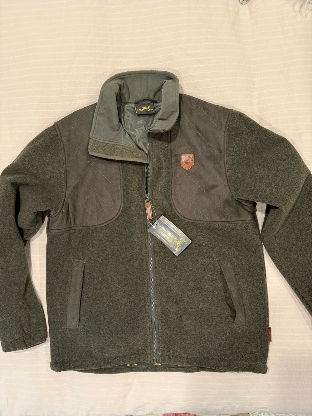 Men's Olive Green Fleece Hunting Jacket